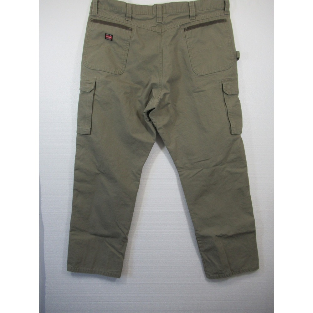 Wrangler Ranger Cargo Pants Men 42x32 Brown Workwear Ripstop 10WMWR1BR